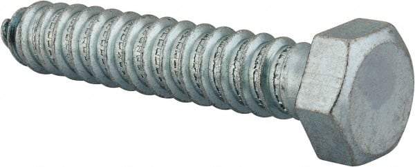 Value Collection - 3/4" Screw, 4" Length Under Head, Steel, Hex Head Lag Screw - Zinc Plated, Grade 2 - Industrial Tool & Supply