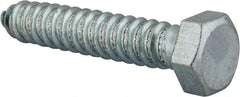 Value Collection - 3/4" Screw, 4" Length Under Head, Steel, Hex Head Lag Screw - Zinc Plated, Grade 2 - Industrial Tool & Supply