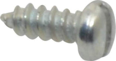 Value Collection - #2 Pan Head Slotted Sheet Metal Screw - Steel, 1/4" Length Under Head, Grade 2 - Industrial Tool & Supply