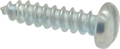Value Collection - #2 Pan Head Slotted Sheet Metal Screw - Steel, 3/8" Length Under Head, Grade 2 - Industrial Tool & Supply