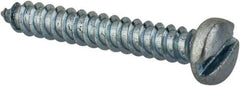 Value Collection - #2 Pan Head Slotted Sheet Metal Screw - Steel, 5/8" Length Under Head, Grade 2 - Industrial Tool & Supply