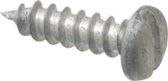 Value Collection - #6 Pan Head Slotted Sheet Metal Screw - Aluminum, 1/2" Length Under Head, ASME B18.6.4 - Industrial Tool & Supply