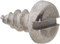 Value Collection - #8 Pan Head Slotted Sheet Metal Screw - Aluminum, 3/8" Length Under Head, ASME B18.6.4 - Industrial Tool & Supply