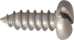 Value Collection - #8 Pan Head Slotted Sheet Metal Screw - Aluminum, 1/2" Length Under Head, ASME B18.6.4 - Industrial Tool & Supply
