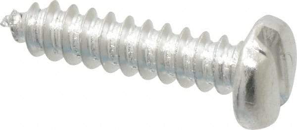 Value Collection - #8 Pan Head Slotted Sheet Metal Screw - Aluminum, 3/4" Length Under Head, ASME B18.6.4 - Industrial Tool & Supply