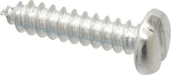 Value Collection - #8 Pan Head Slotted Sheet Metal Screw - Aluminum, 3/4" Length Under Head, ASME B18.6.4 - Industrial Tool & Supply