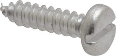 Value Collection - #10 Pan Head Slotted Sheet Metal Screw - Aluminum, 3/4" Length Under Head, ASME B18.6.3 & ASME B18.6.4 - Industrial Tool & Supply