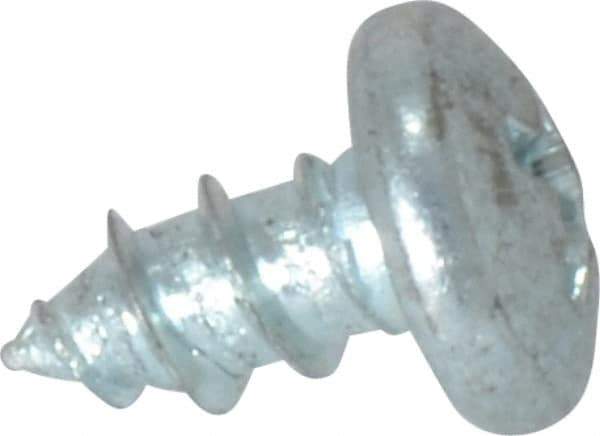Value Collection - #10 Pan Head Phillips Sheet Metal Screw - Steel, 3/8" Length Under Head, Grade 2 - Industrial Tool & Supply