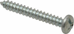 Value Collection - #6 Pan Head Slotted Phillips Sheet Metal Screw - Steel, 1" Length Under Head, Grade 2 - Industrial Tool & Supply