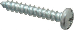 Value Collection - #8 Pan Head Slotted Phillips Sheet Metal Screw - Steel, 1" Length Under Head, Grade 2 - Industrial Tool & Supply