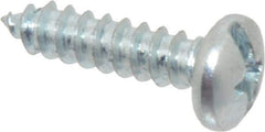 Value Collection - #10 Pan Head Slotted Phillips Sheet Metal Screw - Steel, 3/4" Length Under Head, Grade 2 - Industrial Tool & Supply