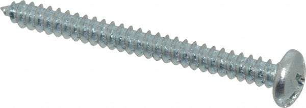 Value Collection - #10 Pan Head Slotted Phillips Sheet Metal Screw - Steel, 2" Length Under Head, Grade 2 - Industrial Tool & Supply