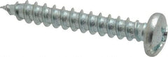 Value Collection - #12 Pan Head Slotted Phillips Sheet Metal Screw - Steel, 1-1/2" Length Under Head, Grade 2 - Industrial Tool & Supply