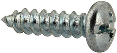 Value Collection - #14 Pan Head Slotted Phillips Sheet Metal Screw - Steel, 1" Length Under Head, Grade 2 - Industrial Tool & Supply