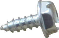 Value Collection - #6 Hex Washer Head Sheet Metal Screw - Steel, 3/8" Length Under Head, Grade 2 - Industrial Tool & Supply