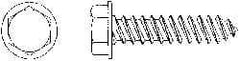 Value Collection - #8 Hex Washer Head Sheet Metal Screw - Steel, 1-1/4" Length Under Head, AISI 1016, ASME B18.6.3, ASME B18.6.4 & SAE J933, Grade 1016-1024 - Industrial Tool & Supply