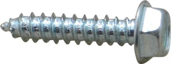 Value Collection - #8 Hex Washer Head Sheet Metal Screw - Steel, 3/4" Length Under Head, Grade 2 - Industrial Tool & Supply