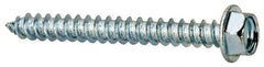 Value Collection - #8 Hex Washer Head Sheet Metal Screw - Steel, 1-1/2" Length Under Head, Grade 2 - Industrial Tool & Supply