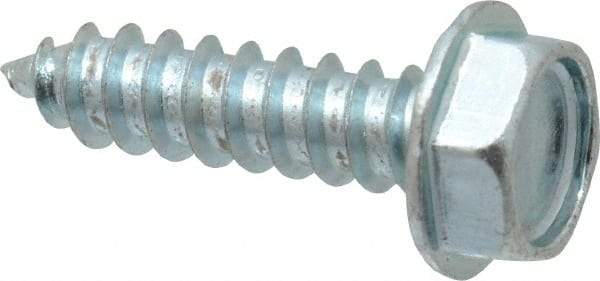 Value Collection - #10 Hex Washer Head Sheet Metal Screw - Steel, 3/4" Length Under Head, Grade 2 - Industrial Tool & Supply
