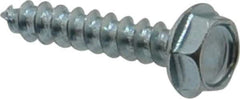 Value Collection - #10 Hex Washer Head Sheet Metal Screw - Steel, 1" Length Under Head, Grade 2 - Industrial Tool & Supply