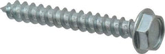 Value Collection - #10 Hex Washer Head Sheet Metal Screw - Steel, 1-1/2" Length Under Head, Grade 2 - Industrial Tool & Supply