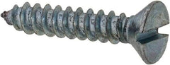 Value Collection - #6 Flat Head Slotted Sheet Metal Screw - Steel, 3/4" OAL, Grade 2 - Industrial Tool & Supply