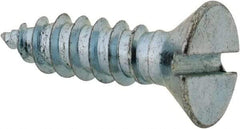 Value Collection - #8 Flat Head Slotted Sheet Metal Screw - Steel, 5/8" OAL, Grade 2 - Industrial Tool & Supply