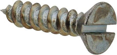 Value Collection - #8 Flat Head Slotted Sheet Metal Screw - Steel, 3/4" OAL, Grade 2 - Industrial Tool & Supply