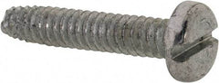 Value Collection - #10-24 UNC Thread, 1" Length Under Head, Slotted Drive Steel Thread Cutting Screw - Pan Head, Grade 2, Point Type F, Zinc-Plated Finish - Industrial Tool & Supply