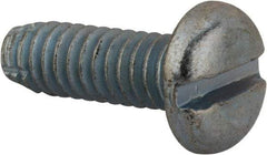 Value Collection - 1/4-20 UNC Thread, 3/4" Length Under Head, Slotted Drive Steel Thread Cutting Screw - Pan Head, Grade 2, Point Type F, Zinc-Plated Finish - Industrial Tool & Supply