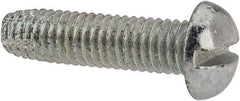 Value Collection - #10-32 UNF Thread, 3/4" Length Under Head, #2 Slotted/Phillips Drive Steel Thread Cutting Screw - Round Head, Grade 1016-1024, Point Type F, Zinc-Plated Finish - Industrial Tool & Supply