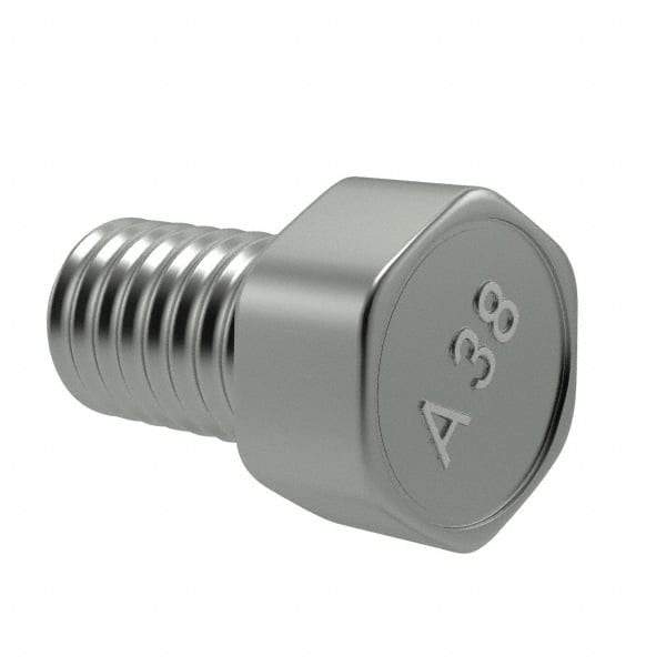 Value Collection - 1/4-20 UNC Thread, 1/2" Length Under Head, Hex Drive Steel Thread Cutting Screw - Hex Head, Grade 2, Point Type F, Zinc-Plated Finish - Industrial Tool & Supply