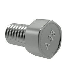 Value Collection - 1/4-20 UNC Thread, 1/2" Length Under Head, Hex Drive Steel Thread Cutting Screw - Hex Head, Grade 2, Point Type F, Zinc-Plated Finish - Industrial Tool & Supply