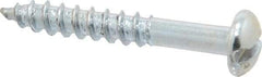 Value Collection - 5/16-18 UNC Thread, 3/4" Length Under Head, Hex Drive Steel Thread Cutting Screw - Hex Head, Grade 2, Point Type F, Zinc-Plated Finish - Industrial Tool & Supply