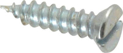 Value Collection - #6-32 UNC Thread, 3/8" OAL, Phillips Drive Steel Thread Cutting Screw - Flat Head, Grade 2, Point Type F, Zinc-Plated Finish - Industrial Tool & Supply
