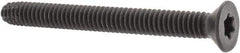 Value Collection - 2-1/2" OAL Flat Head T30 Torx Drive Flooring Screw - 1/4-20 UNC, Point Type F, Grade 2 Steel, Black Phosphate Finish - Industrial Tool & Supply