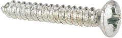 Value Collection - #6 Oval Head Phillips Sheet Metal Screw - Steel, 1" OAL, AISI 1016, ANSI/ASME B18.6.4, ASME B18.6.3 & SAE J933, Grade 1016-1024 - Industrial Tool & Supply