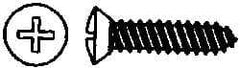 Value Collection - #8 Oval Head Phillips Sheet Metal Screw - Steel, 1-1/2" OAL, AISI 1016, ANSI/ASME B18.6.4, ASME B18.6.3 & SAE J933, Grade 1016-1024 - Industrial Tool & Supply