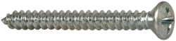 Value Collection - #6 Oval Head Phillips Sheet Metal Screw - Steel, 1-1/4" OAL, AISI 1016, ANSI/ASME B18.6.4, ASME B18.6.3 & SAE J933, Grade 1016-1024 - Industrial Tool & Supply