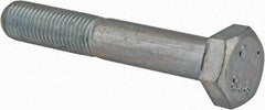 Value Collection - M8x1.00mm Metric Fine, 50mm Length Under Head Hex Head Cap Screw - Partially Threaded, Grade 8.8 Steel, Zinc-Plated Finish, 13mm Hex - Industrial Tool & Supply