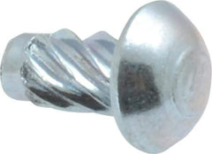 Value Collection - #6 Round Head Sheet Metal Screw - Steel, 1/4" Length Under Head, AISI 1016, ASME B18.6.3 & ASME B18.6.4, Grade 1016-1024 - Industrial Tool & Supply