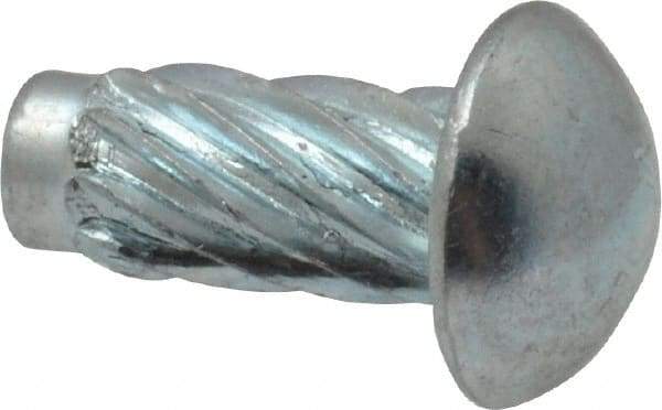 Value Collection - #12 Round Head Sheet Metal Screw - Steel, 1/2" Length Under Head, Grade 2 - Industrial Tool & Supply