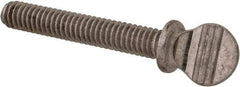 Value Collection - #8-32 Oval Shoulder Grade 18-8 Stainless Steel Thumb Screw - 1" OAL, 0.38" Head Height - Industrial Tool & Supply