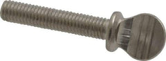 Value Collection - #10-32 Oval Shoulder Grade 18-8 Stainless Steel Thumb Screw - 1" OAL, 0.48" Head Height - Industrial Tool & Supply