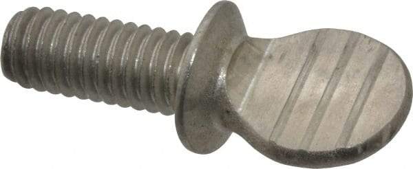 Value Collection - 5/16-18 Oval Shoulder Grade 18-8 Stainless Steel Thumb Screw - 3/4" OAL, 0.78" Head Height - Industrial Tool & Supply