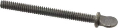 Value Collection - #10-24 Oval Shoulder Grade 2 Steel Thumb Screw - 2" OAL, 0.49" Head Height, Uncoated - Industrial Tool & Supply