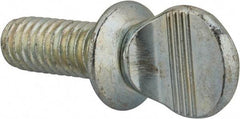 Value Collection - 5/16-18 Oval Shoulder Grade 2 Steel Thumb Screw - 3/4" OAL, Zinc-Plated Finish - Industrial Tool & Supply