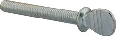 Value Collection - 3/8-16 Oval Shoulder Grade 2 Steel Thumb Screw - 3" OAL, 0.88" Head Height, Uncoated - Industrial Tool & Supply