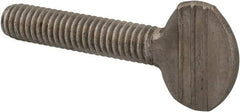 Value Collection - 5/16-18 Oval Shoulderless Grade 18-8 Stainless Steel Thumb Screw - 1-1/2" OAL, 0.78" Head Height - Industrial Tool & Supply