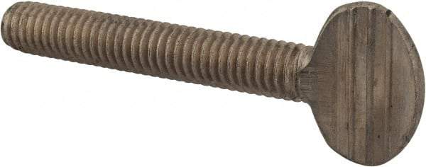 Value Collection - 5/16-18 Oval Shoulderless Grade 18-8 Stainless Steel Thumb Screw - 2" OAL, 0.78" Head Height - Industrial Tool & Supply